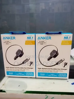 Anker Usb-C Car Charger 75w Max Ultra Compact Type C Fast Car Charger
