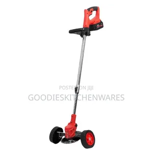 Rechargeable Grass Cutter and Mower With Tyre and Double Battery