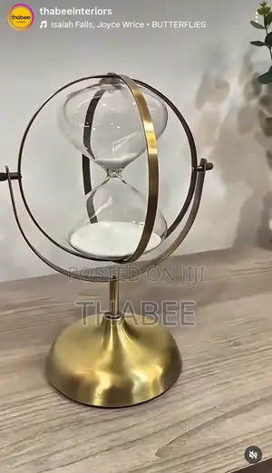 Bronze Globe Metallic Hour Glass