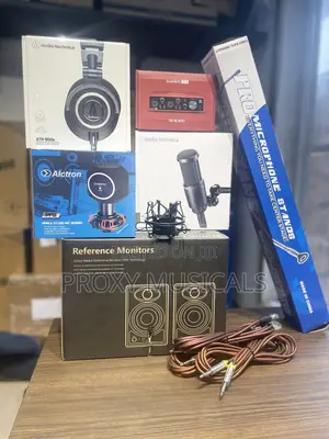 Studio Bundle (Mic, Speakers, Headphone, Soundcard, Mic Stand, Cables)