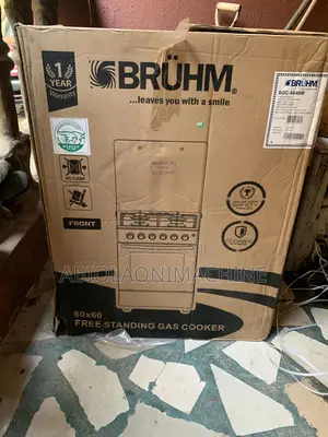 Bruhim 60x60cm Standing Gas Cooker