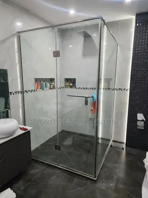 Glass Door Toilet and Bathroom