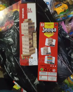 Original 54 Bricks Wooden Jenga Toy