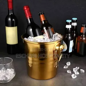 Golden Stainless Steel Ice Bucket