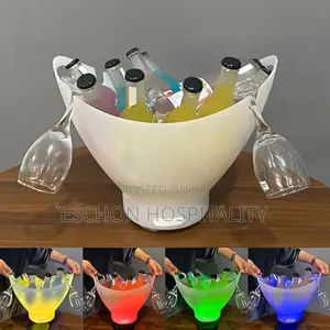 Led Ice Bucket With a Built-in Bluetooth Speaker.