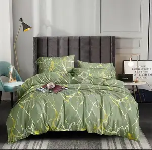 Modern Marble Bedsheets Duvet Cover With Pillowcases Design (4x6)