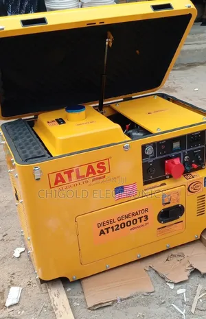 Original Atlas Diesel Generator 3 Face 10kva 100% Copper Coil