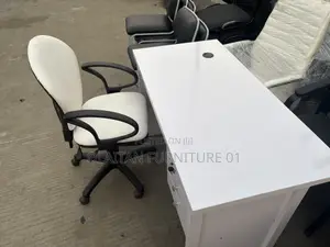 Table And Chair (White )