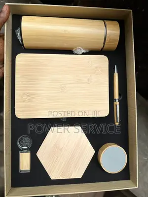 6 in 1 Bamboo Corporate Gift Set,