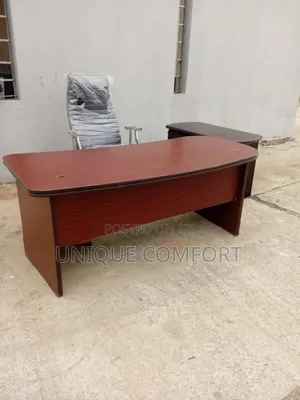 Executive Office Table With Extension, Drawer and Executive Chair