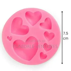 Heart Shapes Design Silicone Mould