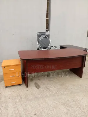 Executive Office Table,Side Cabinet, Drawer and Executive Office Chair