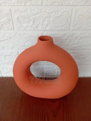 Orange of Ring Nordic Decorative Vase.
