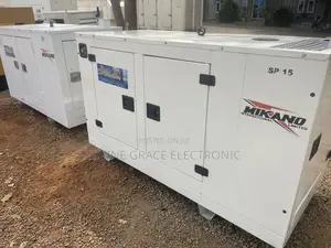 Used 15kva Mikano Diesel Soundproof Generator (White Colour)