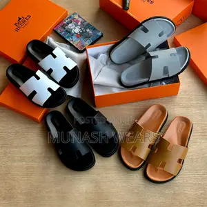 Hermes Leather Slipers And Sandal