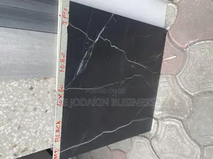 60x60 Black Carara Matte Floor Tile