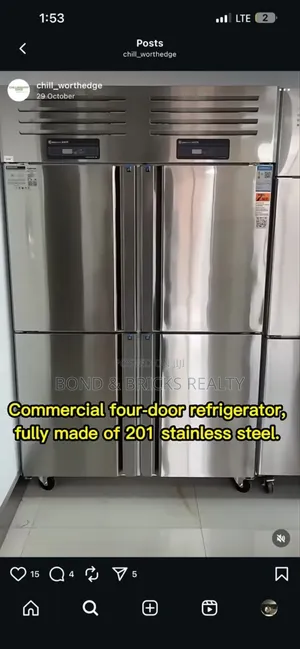 4door Stainless Freezer