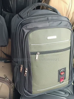 Black and Army Green Senbolang Backpack, Laptop and School Bag