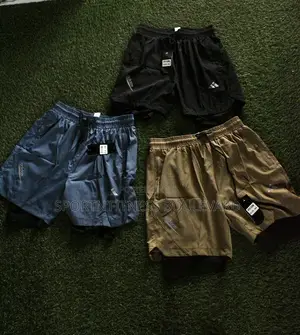 Adidas Gym Shorts With Inner Tights