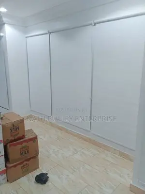 White Open Roller Blinds