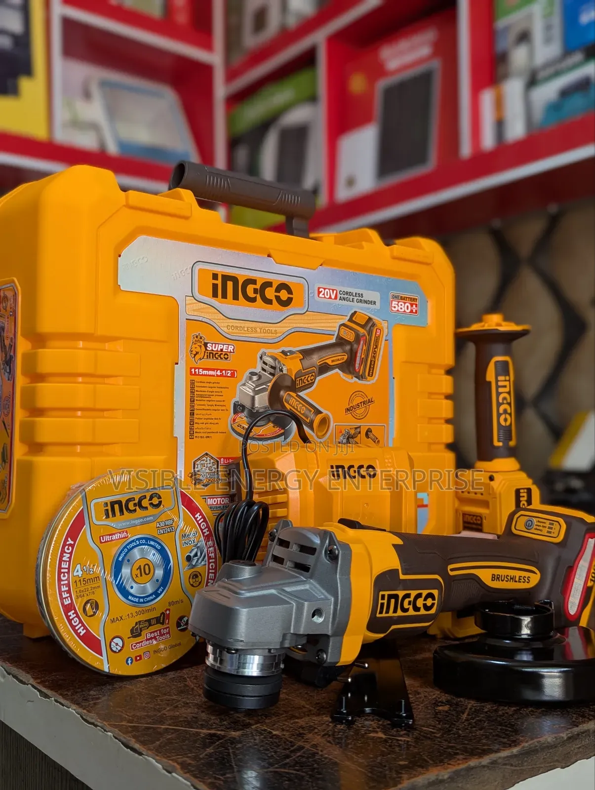 Ingco 20v Cordless Angle Grinder
