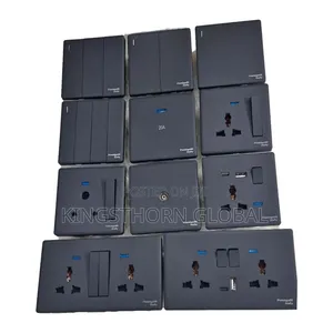 Black Electrical Sockets and Switches