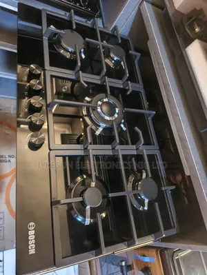 Original Bosch 90cm Cast Iron Built-in 5 Burners Automatic Gas Cooker