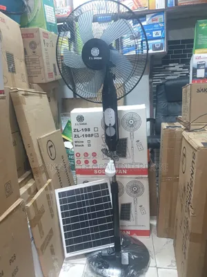 Original Zl Solar Ac / Dc Rechargeable Solar Fan