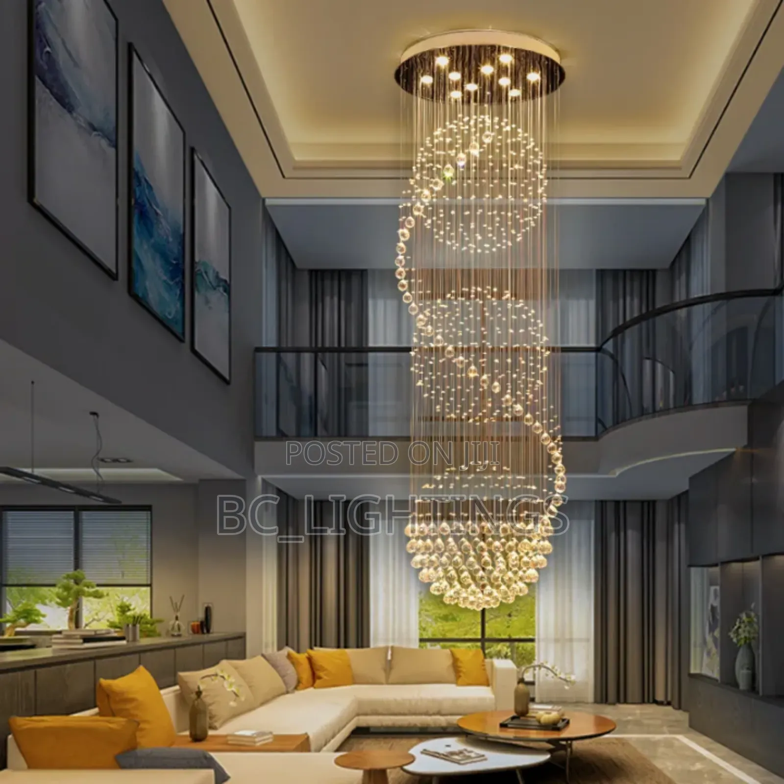 Crystal Rain Drops Chandelier Light