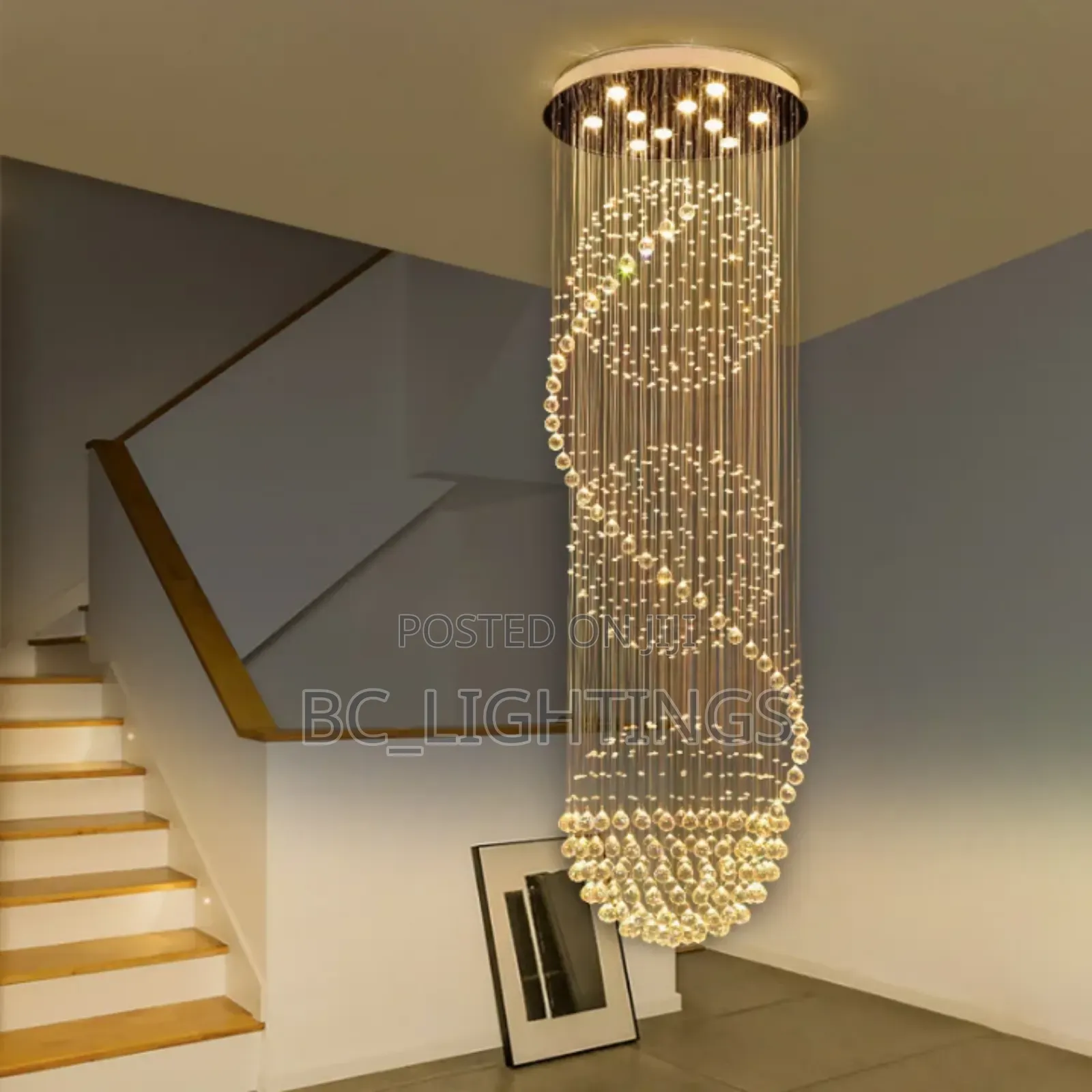 Crystal Rain Drops Chandelier Light