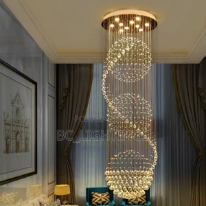 Crystal Rain Drops Chandelier Light