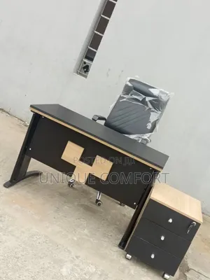 Imported Executive Office Table,Side Drawer Executive Swivel Chair