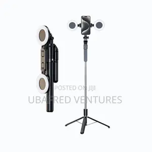 Wireless Remote Control Tripod Mini Selfie Stick With Dual Led Light