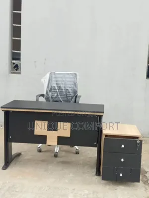 Imported Executive Office Table,Side Drawer and Office Net Chair