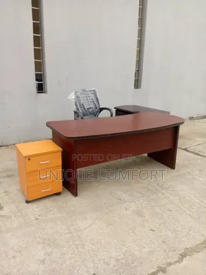 Eecutive Office Table, Extension,Side Drawer Swivel Chair