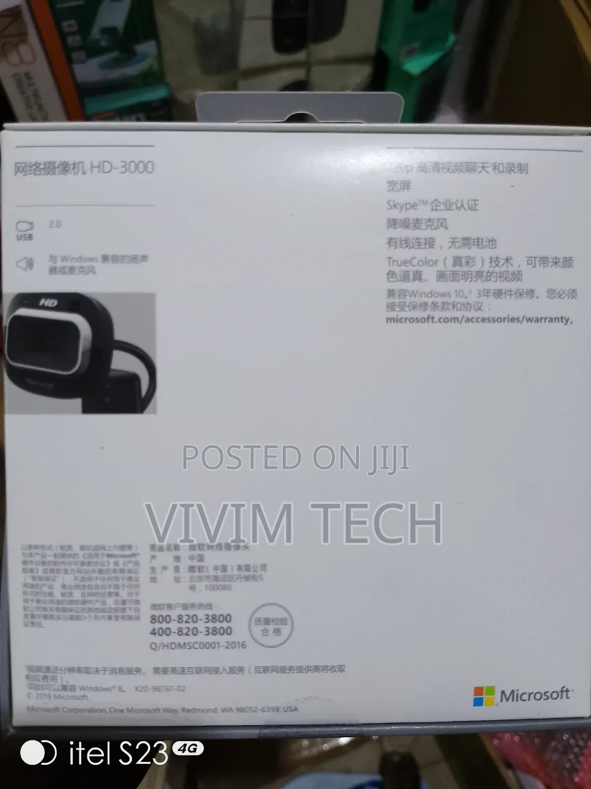 Microsoft Hd3000 Webcam