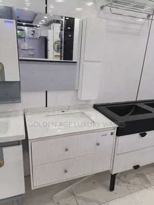 80cm White Hanging Cabinet