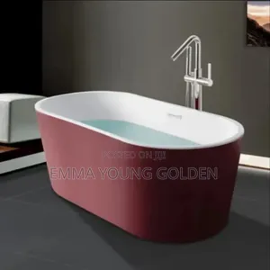 Higher Quality Acrylic Pink and White Executive Bath Tub