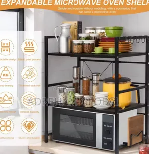 Double Layer Retractable/Expandable Microwave Stand