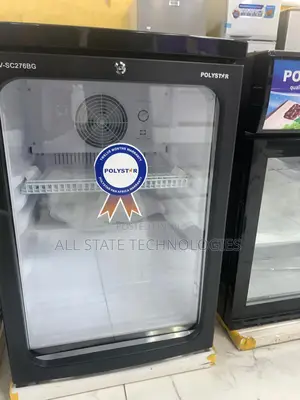 Modern Polystar 90l Wine Display Cooler in Black Finish