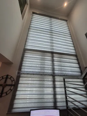 Tall Window Blind Silver Grey