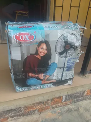 Black Color Ox 18inch Standing Fan