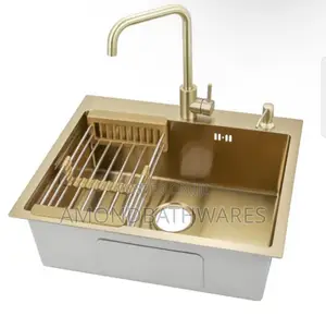 Matt Gold Single Bowl Sink Faucet