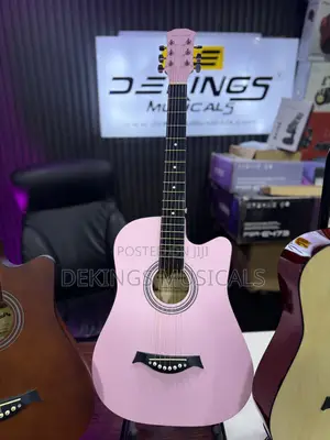 Pink Acoustic Guitar, Box Guitar