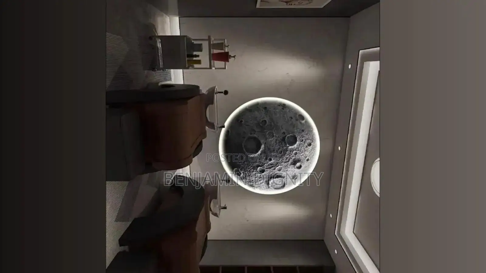 Moon Background Lamp
