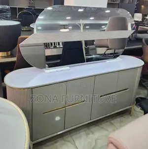 Imported Turkish Solid Luxury Dining Buffet With Mirror