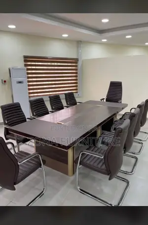 Imported Turkish Wooden Ten (10) Seater Conference Table and Chairs