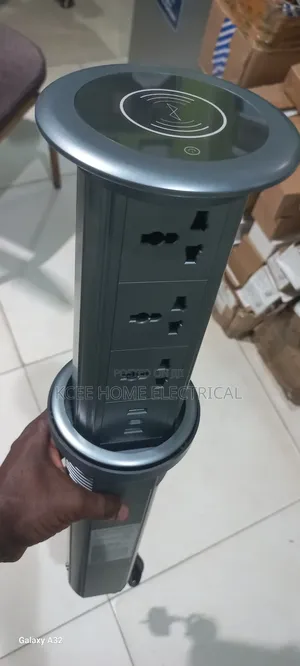 Smart Lifting Pop-Up Socket With Usb, Type-C Wireless Charging