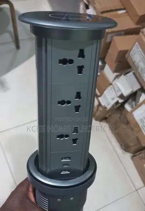 Smart Lifting Pop-Up Socket With Usb, Type-C Wireless Charging