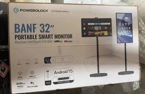 Powerology 32 Inch Portable Smart Monitor, FHD 60hz